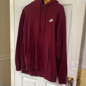 Nike Red Sweatshirt Hoodie Casual